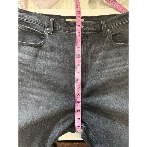 Levi's Premium Jeans Black 70s High Rise Flare Wide Leg Denim Womens 34 X 32 - Picture 8 of 14